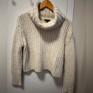 Topshop White Ivory Knot Sweater